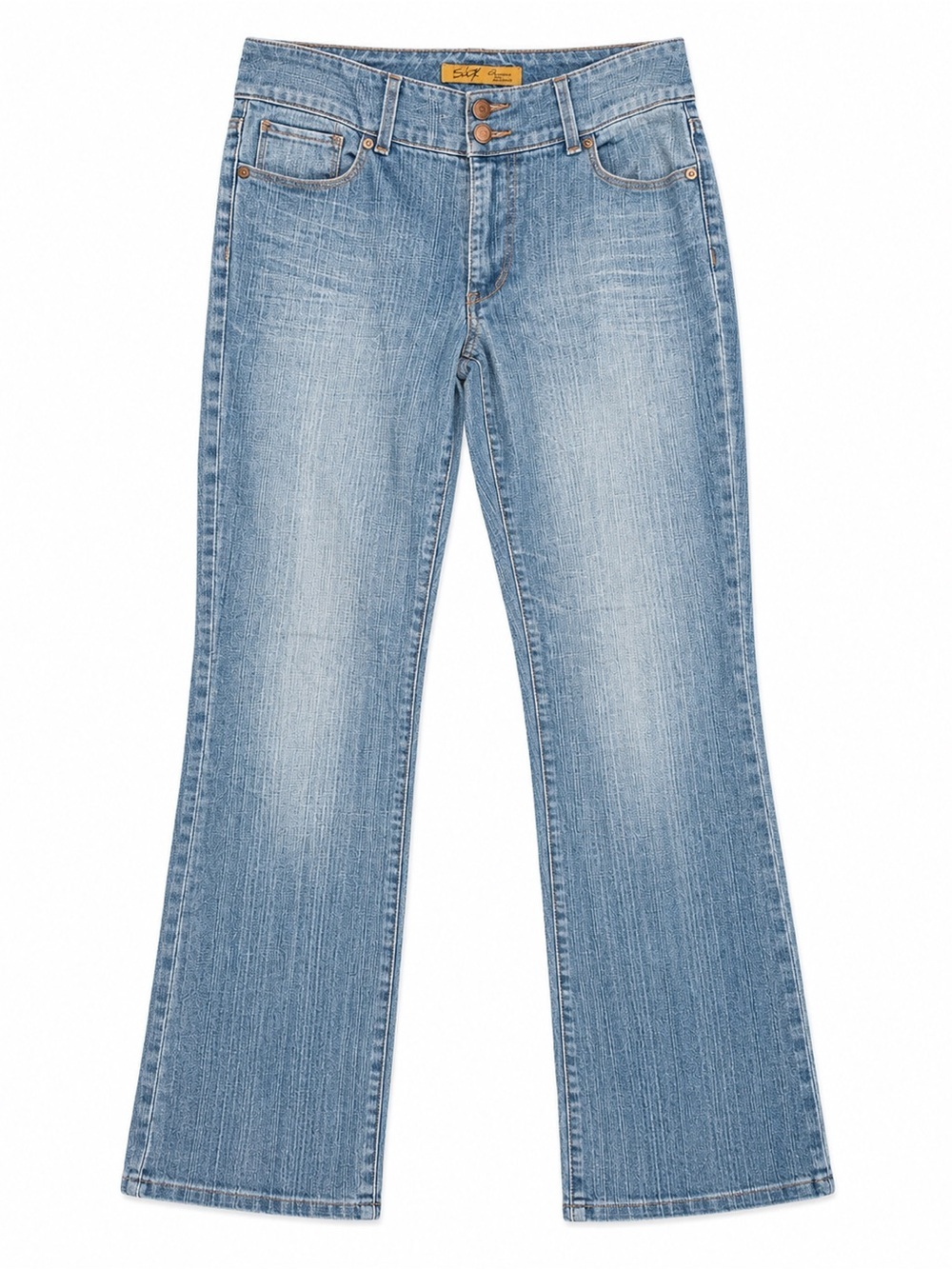 Seven7 Premium Denim Light Wash Bootcut Stretch - Cotton Blend Jeans Size 12